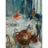Moyna Flannigan, ICE CREAM PARLOUR, 1987, mixed media on canvas