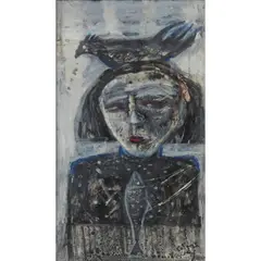 Joyce W. Cairns, SNOWFALL, gouache