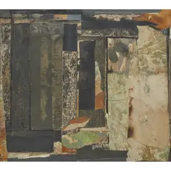 QUARRY ENTRANCE by Philip Reeves, mixed media and collage, sold Jan 2022
