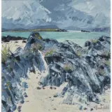 Frances Macdonald, SUMMER STORM GATHERING, IONA, oil on canvas