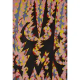 William Gear, UNTITLED (PINK, BLACK AND YELLOW), 1985, oil on canvas