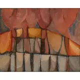 William Senior, THE CINEMA, oil on board