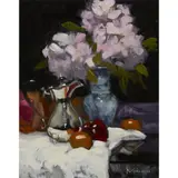 Jack Morrocco, STILL LIFE WITH SILVER JUG, oil on canvas