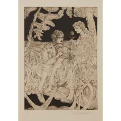 Adrian Wiszniewski, HIGHLAND MARY, 2013, Etching, P/P, aside from the edition of 30