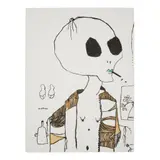 Pat Douthwaite, SMOKER, Lithograph with hand-colouring, 8/20