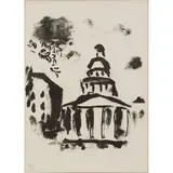 LE PANTHEON (FROM DERRIÈRE LE MIROIR) by Marc Chagall, 1954, Lithograph, ed. 2550, sold Jan 2022