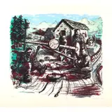Peter Howson, BANDIT CHECKPOINT, 1994, Screenprint, A/P, aside from the edition of 100