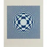 Victor Vasarely, VERTIGO -1982, Screenprint, 164/325