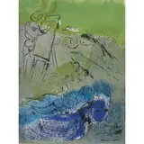 VISION DE PARIS by Marc Chagall, 1952, Lithograph, sold Jan 2022