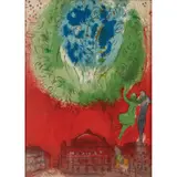 L'OPERA (FROM DERRIÈRE LE MIROIR) by Marc Chagall, 1954, Lithograph, ed. 2500, sold Jan 2022