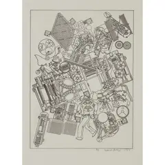 UNTITLED by Eduardo Paolozzi, 1984, Etching, A/P, sold Jan 2022