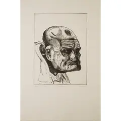 MAXWELL by Peter Howson, 1987, Etching, Proof (1st State), sold Jan 2022