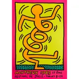 Keith Haring, MONTREUX JAZZ POSTER (PINK), 1983, Screenprint, unframed