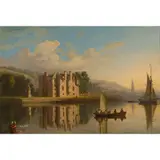 John Fleming, NEWARK CASTLE, PORT GLASGOW, oil on panel