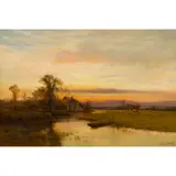Alfred de Breanski Senior, THE RIVER LODDON NEAR WARGRAVE