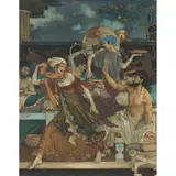 William Russell Flint, CYNISCA AND AESCHINES, watercolour