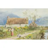 Myles Birket Foster, COTTAGE NEAR BANNAVIE
