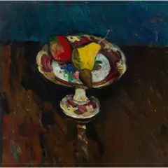 David Donaldson, STILL LIFE WITH YELLOW PEAR, Oil on canvas