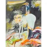 John Bellany, UNTITLED (THE WEDDING PRESENT), 1991, oil on canvas