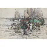 Robert McGowan Coventry, UNLOADING THE CATCH, mixed media
