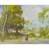 John Guthrie Spence Smith, SAND DUNES, CAMIER, oil on board