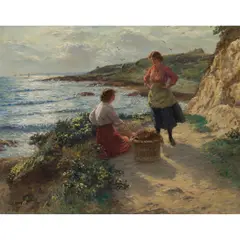 John McGhie, THE LATEST NEWS, oil on canvas