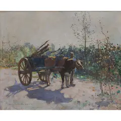 Robert McGowan Coventry, GATHERING WOOD, oil on canvas