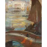 Charles Hodge Mackie, CA' D'ORO, VENICE, oil on panel