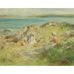 William Stewart MacGeorge, THE LAKE SHORE KIRKCUDBRIGHT, oil on canvas