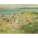 William Stewart MacGeorge, THE LAKE SHORE KIRKCUDBRIGHT, oil on canvas