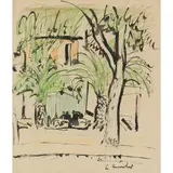 George Leslie Hunter, CAFE, SOUTH OF FRANCE