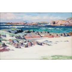 Francis Cadell, ST.COLUMBA'S BAY, IONA, oil on canvas