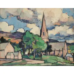 Samuel Peploe, COMRIE, PERTHSHIRE, oil on panel