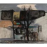 Robert Henderson Blyth, MELROSE LANDSCAPE, oil on board