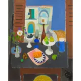Alberto Morrocco, STILL LIFE BY AN OPEN WINDOW
