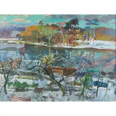 Duncan Shanks, WINTER LIGHT, mixed media on paper