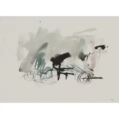 UNTITLED by William Johnstone, initialled in ink (lower right), sold Oct 2021