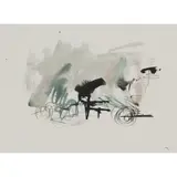 William Johnstone, UNTITLED, initialled in ink (lower right)