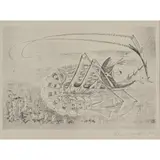 Bryan Wynter, CRAYFISH, 1949, lithograph on wove paper
