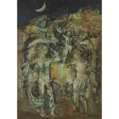 Edward Gage, INTO  BIRDS, 1957, oil on canvas