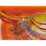 Barbara Rae, COLLIOURE, mixed media on paper