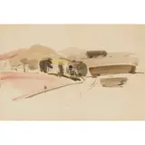 William Johnstone, UNTITLED (BORDERS LANDSCAPE)