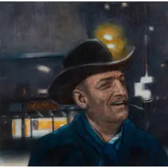 Ray Richardson, TESCOTOWN, 2014, oil on board