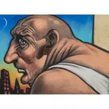 Peter Howson, HARD MAN, pastel