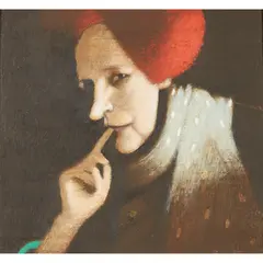 Hugh MacKinnon, COLETTE IN OLD AGE, 2001, Acrylic on paper