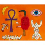 Alan Davie, GREEN DRAGON'S PUZZLE 3, 1970