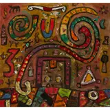 Alan Davie, GAME OF SNAKES, 2001