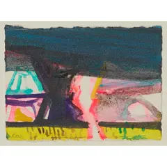 VALENTIA OPENING by Barbara Rae, mixed media on paper, sold Aug 2021