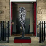 Simon Burns-Cox, FRANCE, 1914, black and gold Portoro Marble with metal base