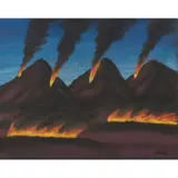 Jack Knox, BURNING THE HEATHER, 1989, pastel